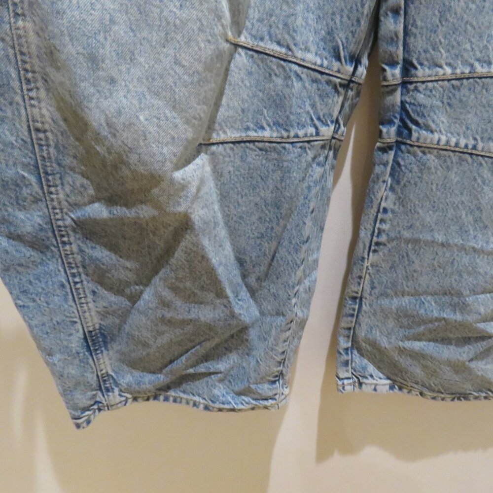 FREE PEOPLE WE THE FREE Good Luck Mid Rise Barrel Jeans Ultra Light Beam 31S - Picture 9 of 16